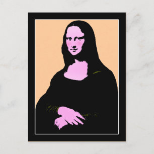 Mona Lisa Pop Art Vykort
