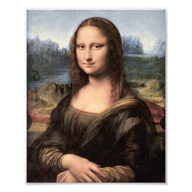 Mona Lisa Porträtt / måla Fototryck (Framsidan)