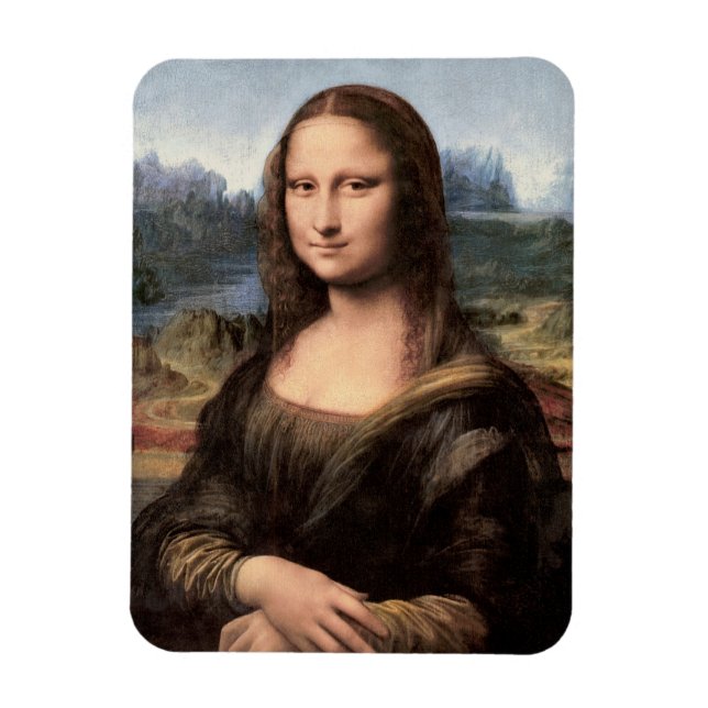 Mona Lisa Porträtt / måla Magnet (Vertikal)