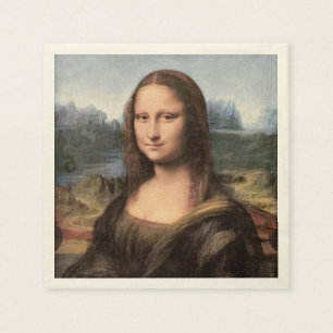 Mona Lisa Porträtt / måla Pappersservett
