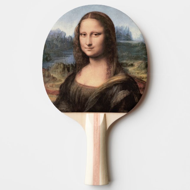 Mona Lisa Porträtt / måla Pingisracket (Framsidan)