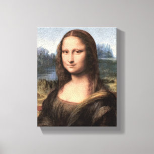 Mona Lisa porträtt/målning Canvastryck