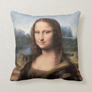 Mona Lisa porträtt/målning Kudde