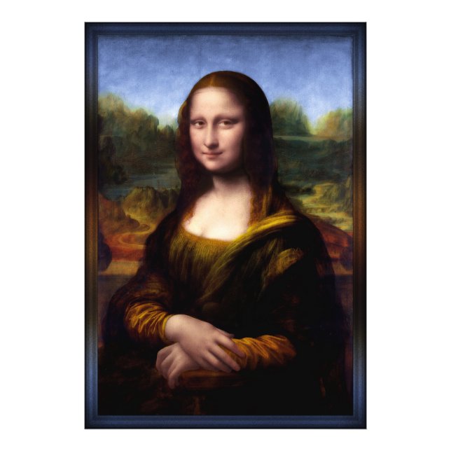 Mona Lisa (Porträtt till Lisa Gherardini) Fototryck (Framsidan)