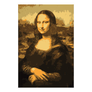 Mona Lisa porträttfoto Fototryck