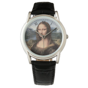 Mona Lisa porträttmålning Armbandsur