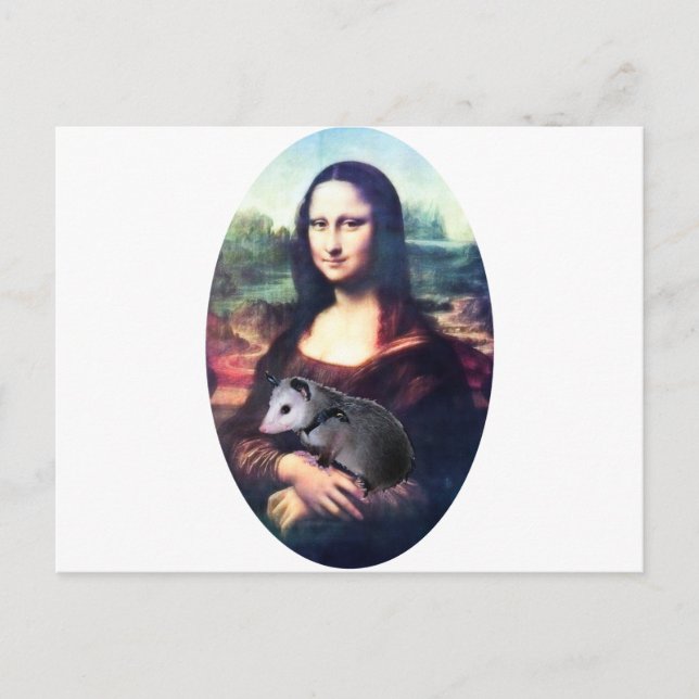 Mona Lisa Possum Vykort (Framsida)