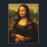 Mona Lisa Postcard Vykort<br><div class="desc">Klassisk konsmålning av Leonardo da Vincis Mona Lisa.</div>