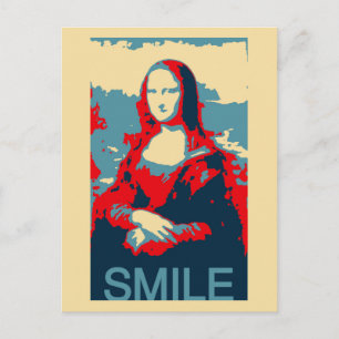 Mona Lisa Poster vykort för sjömil