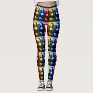 Mona Lisa primära färger Leggings