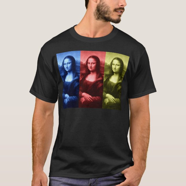 Mona Lisa primära färger Tee (Framsida)