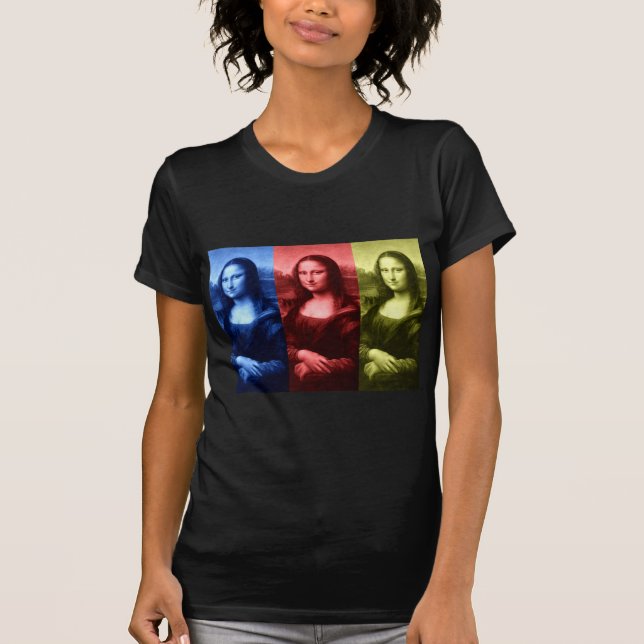 Mona Lisa primära färger Tee Shirt (Framsida)