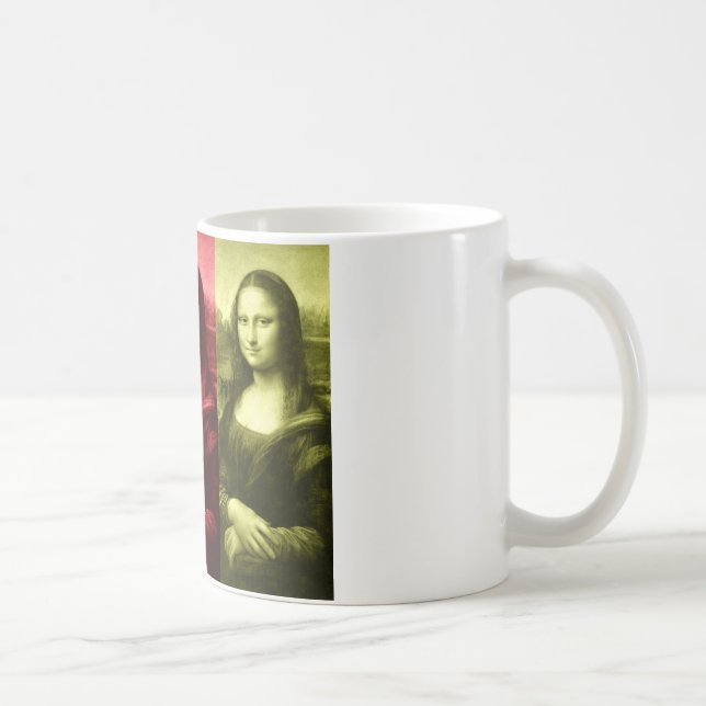 Mona Lisa Primary Färg Kaffemugg (Höger)