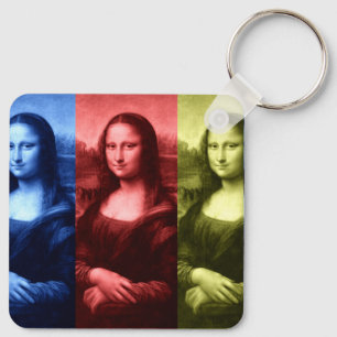 Mona Lisa Primary Färg Keychain Nyckelring