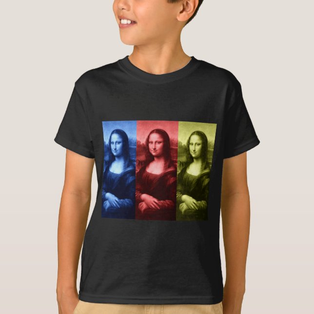 Mona Lisa Primary Färg T-shirt (Framsida)