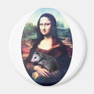 Mona Lisa pungråtta Magnet