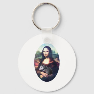 Mona Lisa pungråtta Nyckelring