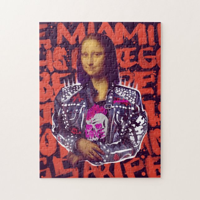 Mona Lisa Punk Art Pussel (Vertikal)