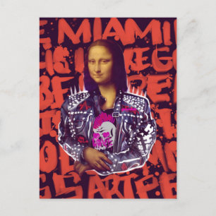 Mona Lisa Punk Art Vykort
