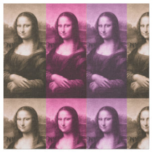 Mona Lisa purpurfärgad rosa choklad Tyg
