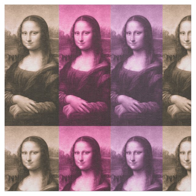 Mona Lisa purpurfärgad rosa choklad Tyg (Närbild)