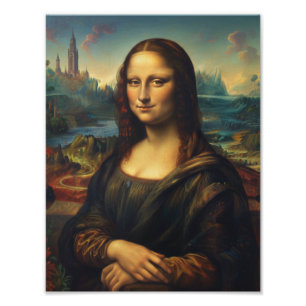 Mona Lisa’ Renaissance Art Wall Print Fototryck