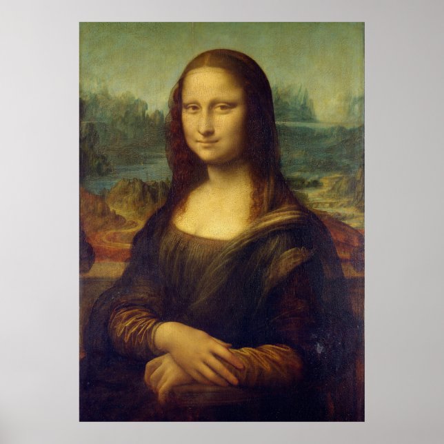Mona Lisa Reproduction Print - Da Vinci Print Poster (Framsidan)