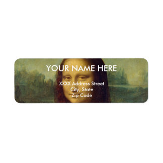 Mona Lisa Returadress Etikett