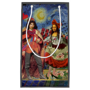 Mona Lisa Romantisk Rollig Färgrik Konst