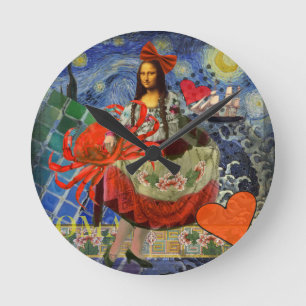 Mona Lisa Rund Klocka