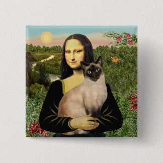Mona Lisa - siamesisk katt Knapp