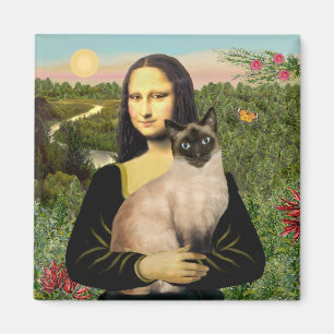 Mona Lisa - siamesisk katt Magnet