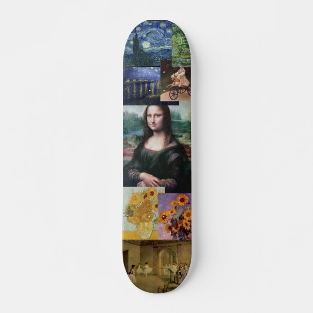 Mona Lisa Skateboard Bräda 19,5 Cm (Framsida)
