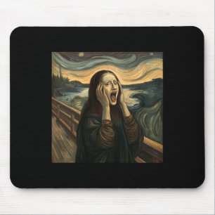 Mona Lisa Skräm Halloween Costume Party Art Musmatta