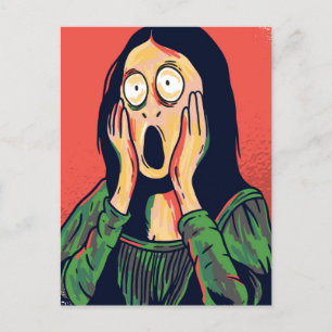 Mona Lisa Skräm Vykort