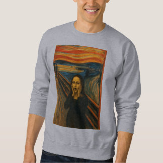 Mona Lisa skriam Lång Ärmad Tröja