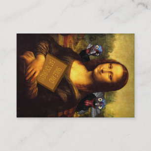 Mona Lisa skyddar kalkoner Visitkort
