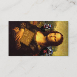 Mona Lisa skyddar kalkoner Visitkort
