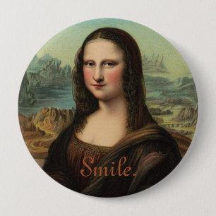 Mona Lisa Smile Button Knapp