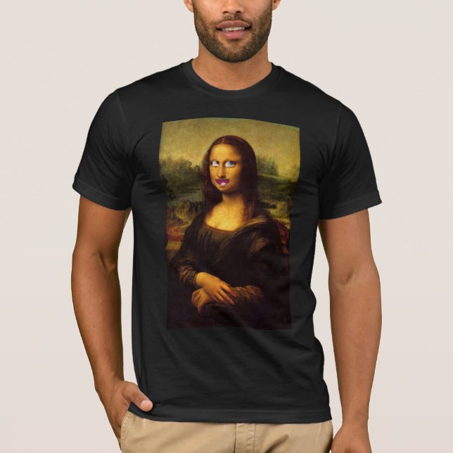 Mona Lisa Smile? T Shirt (Framsida)