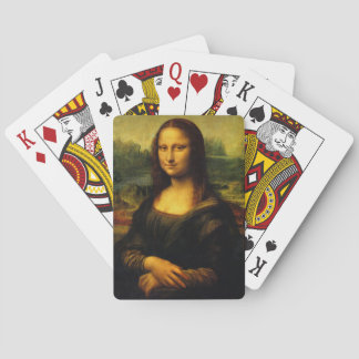 Mona Lisa som leker kort Spel Kort