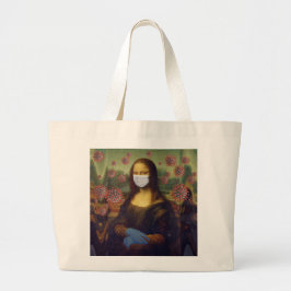 Mona Lisa spelar Säkert runt Coronavirus, ZFBP Jumbo Tygkasse