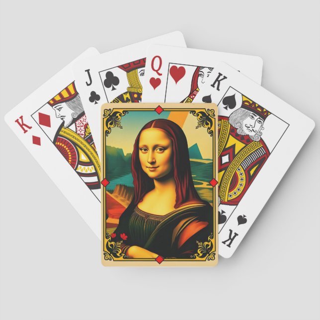 Mona Lisa-spelkort Casinokort (Baksidan)