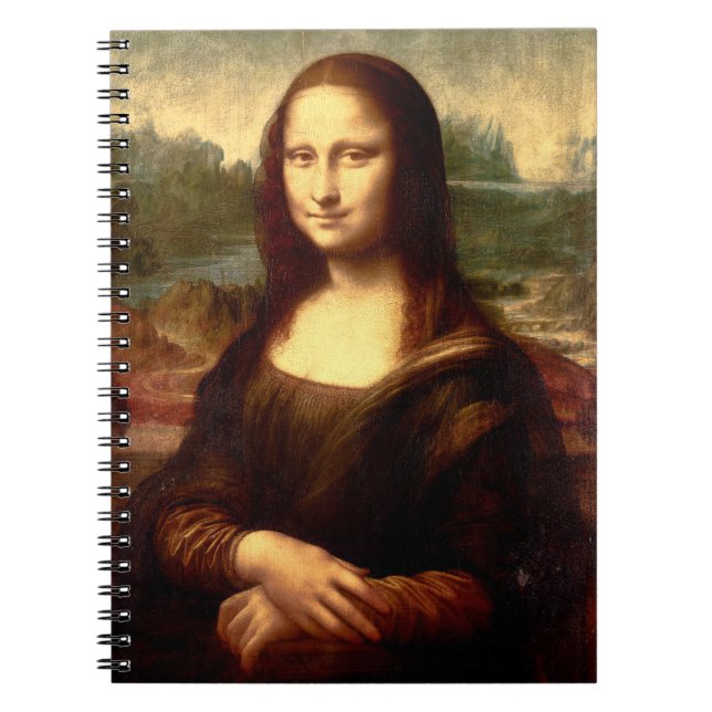 Mona Lisa Spiral Notebook Anteckningsbok (Framsidan)