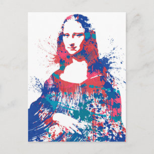 Mona Lisa splach Vykort
