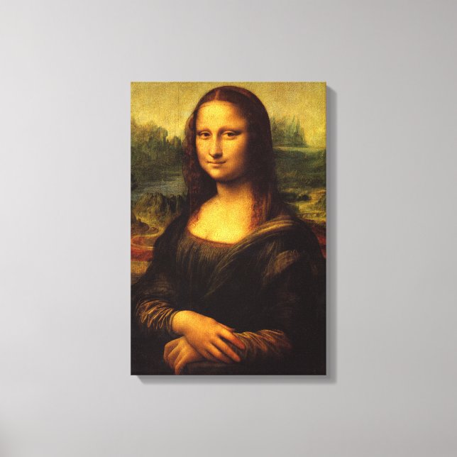Mona Lisa Stretched Kanvastryck (Framsida)