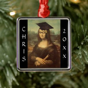 Mona Lisa Studenten Julgransprydnad Metall