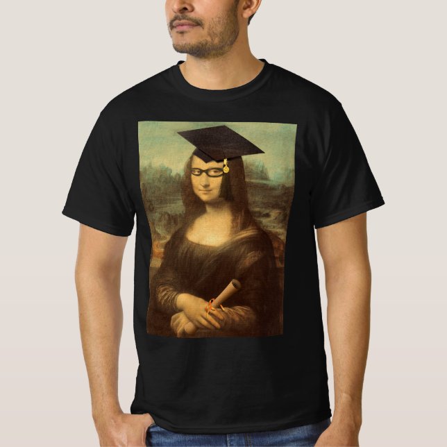 Mona Lisa Studenten T Shirt (Framsida)