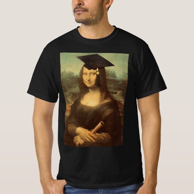 Mona Lisa Studenten T Shirt (Framsida)