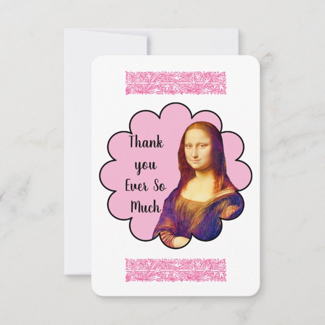 MONA LISA TACKANK DIG CARD TACK KORT (Framsida)